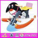 Hot!! 2015 EN71 Wooden Rocking Horse Painted,Kids Wooden Rocking Horse Toy,Promotion Wooden Toy Rocking Horse for Baby WJY-8203 thumbnail-1