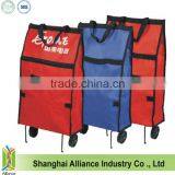 Folding Shopping Cart Portable Advertising Gift Rolling/ Trolley Shopping Bag