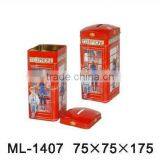 Square Tin Box With Dome Lid thumbnail-1
