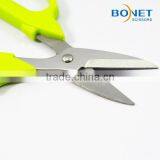 S39033G 6-3/4" CE Certificated 2.5mm Stainless Steel Best Household Fluorescence Green Handle Scissors Importers thumbnail-6