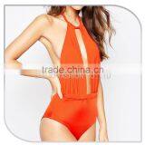 70s Plunge Halter One Piece Swimsuit thumbnail-3