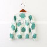 Top Quality Cotton Material Knit Kids Long Sleeve Sweater With Big Polka Dot thumbnail-2