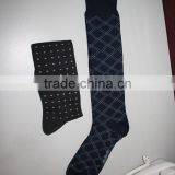 Fashion Combed Cotton Jacquard Knee High Socks thumbnail-1
