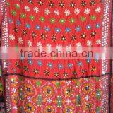 Red Hand Embroidered PHULKARI Georgette Stole DUPATTA SHAWL