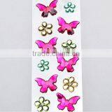 Top Selling Strong Sticky Pink Butterfly/Snowflake Shape Adhesive Rhinestone Stickers Manufacturer thumbnail-3