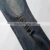 2016 Hot Men's Fashion Men's Jeans Biker Jeans Hole Personality Male Personality Pants Beggar thumbnail-6