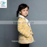 Winter Children Clothing Wholsaler Tweed Apparel With Cashmere Lining Kids Coat For Girls thumbnail-2