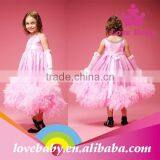 Wholesale 2015 New Stylish Boutique Feather Fairy Baby Girls Long Dress thumbnail-3