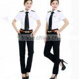 China Wholesales Short Sleeve White Airport Lady Aviator Shirts thumbnail-2