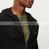 Men's Cotton Zipper-up Longline Hoodies thumbnail-4