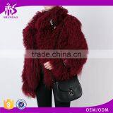 Shandao OEM Fashion Custom Winter Women Long Sleeve Turkey Fur Coat thumbnail-1