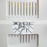 Hand Sewing Needles Self Threading Needles With Golden Tail 38mm thumbnail-4