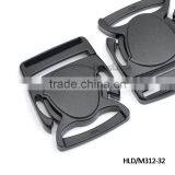 HLD/M312-32mm 1.25inch Black Plastic Buckles Adjustable Splice Clip Buckle Crab-sahpe Backpack Webbing Strap thumbnail-2