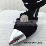 Shiny Rhinestone Round Clips Crystal Shoe Clips thumbnail-3