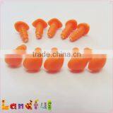 10mm Orange Triangle Nose Safety Plastic Nose Stuffed Cat Nose Craft Toy thumbnail-2