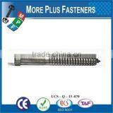 Made In Taiwan External Black Phosphate White Coated Galvanized Metric Lag Bolt thumbnail-6