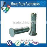 Made in Taiwan Stainles Steel Flush Head Self Clinching Stud or Carbon Steel Zinc Plated thumbnail-3