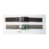 Rose, Gold, Black Plated Ladies / Mens Stainless Steel Watch Straps Bands With Butterfly Buckle thumbnail-1