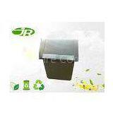 SS Transparent Trash Can For Street Standing Square Eco - Friendly thumbnail-1
