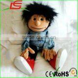 Wholesale Boy Black Hair Large Plush Hand Puppet