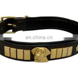 FANCY LEATHER DOG COLLAR.