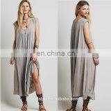 Cap Sleeve Woman Knit Midi Dress ,fashionable Woman Loose Fix Dress thumbnail-3