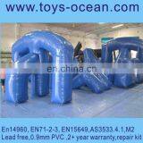 Blue Inflatable Paintball Air Field Equipment Customize Logo 3 Years Warranty