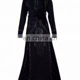 Dubai Velvert Abaya Burkha For Casual Occasion Wear / Women Daily Wear Abhaya Burqa 2017 (dubai Abaya 2017) thumbnail-1