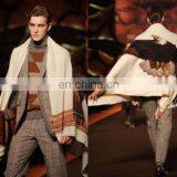 Shawls - Emboridered woolen shawl for men