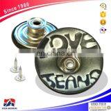 22 mm Copper Surface Button Production Wholesale Jeans Buttons I-section