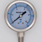 60mm All Stainless Steel Oil Filled Anti-shock Pointer Pressure Gauge With Dual Scale