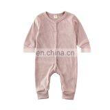 Toddler Baby Overalls Rompers Spring Summer Round Collar Jumpsuit Boy Girl Solid Color Bodysuit for 0-18M thumbnail-6