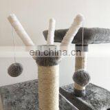 Quick Order Cats Kittens Fun Furniture Condos Wall Pet Cat Scratcher Tree Tower With Balls and Hammock thumbnail-6