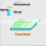 Small Round Bronze Brown Green Tinted Mirror Glass Sheet thumbnail-5