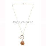 Fashionable New Simple Design Chain Necklace, Heart Charm Necklace Wholesale thumbnail-1
