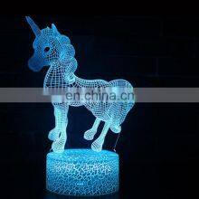 Magical Panel Optical Illusion 7 Colors Changing USB Style Visual 3D LED Light Night Table Lamp For Kids thumbnail-1