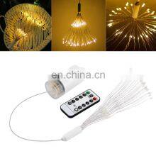 2019 Remote Control 8 Modes Dimmable Battery Operated Hanging Starburst LED Bouquet Shape String Lights thumbnail-3