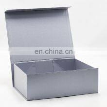 Custom Brand Luxury Silver Art Paper Magnificent Quality Magnetic Closure Gift Packing Box thumbnail-2