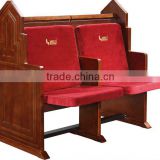 church chair for sale with cushion and writing pad JT003-L