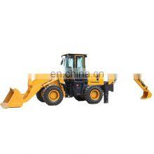 With Hydraulic Hammer HENGWANG Backhoe Loader 4*4 Wheel Digger Price thumbnail-1