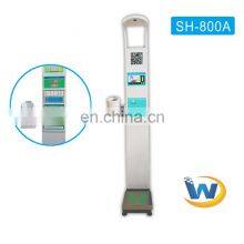 Electronic Bmi Blood Pressure Usb Coin Operated Automatic Body Weighing Scale With Printer