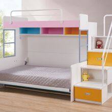 Children Folding Cot Piano Wall Mounted Bed Kids Folding Wall Beds With Table thumbnail-2