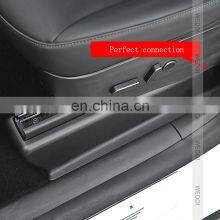 Car Accessories Interior Car Seat Rail Corner Protector For Tesla Model Y 2021 2022 Front Rear Seat Kick Protector Shell thumbnail-3