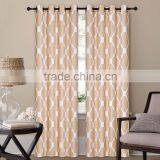 2PCS POLYESTER PRINTED FANCY DECOR WINDOW CURTAINS