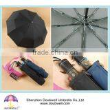High Quality Leather Handle Automatic Open Man Umbrella