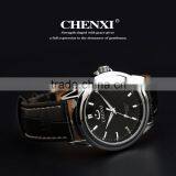 China CHENXI Leather Watch 005AML,Genuine Cow Leather or PU Leather Watch for Customized Your Logo thumbnail-3