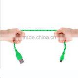 HOT 1M/2M/3M Nylon Fabric Braided Micro Data Sync USB Cable thumbnail-2