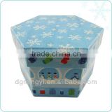 parallelepiped hexahedron packing glossy box