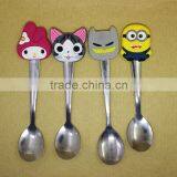 Promotional Stainless Steel Kids Spoon With Lovely Header thumbnail-1