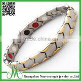 Many Colors Titanium Gold Magnetic Bracelet for Men thumbnail-5